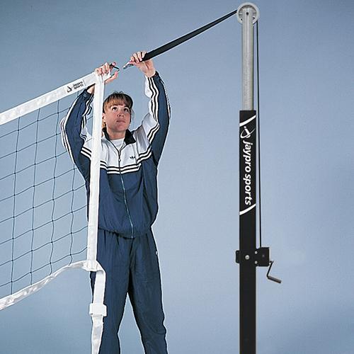 JayPro Flex Volleyball Net 32′ and 35′ Uprights