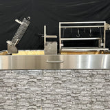 Tagwood BBQ Insert Style Argentine Santa Maria Wood Fire & Charcoal Gaucho Grill without firebricks | BBQ09SS -
