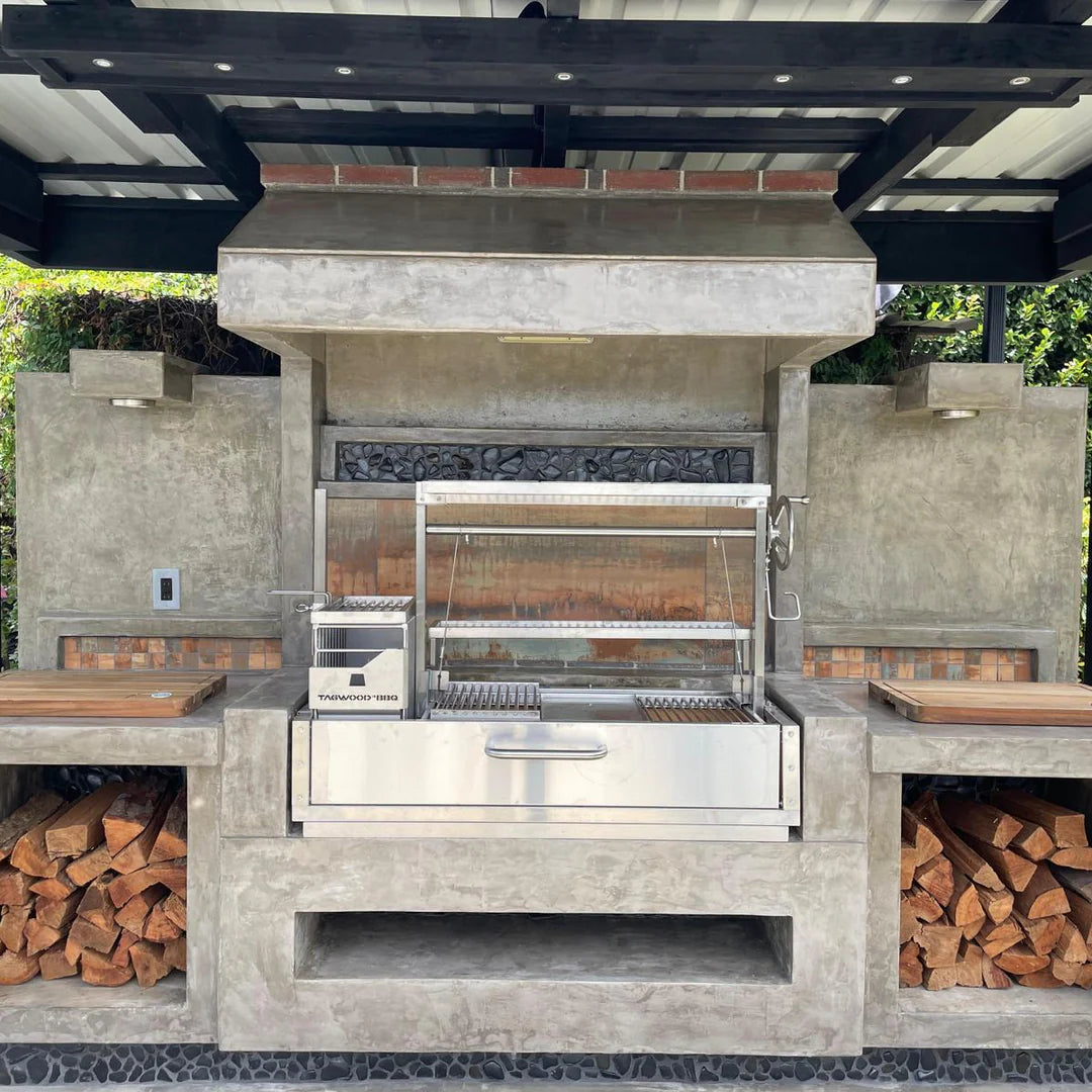 Tagwood BBQ Santa Maria Argentine Wood Fire & Charcoal Gaucho Grill Built in | BBQ05SS--