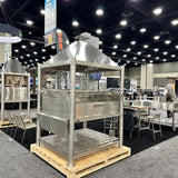 Tagwood BBQ XL Argentine Santa Maria Wood Fire & Charcoal Gaucho Grill all Stainless Steel | BBQ22SS