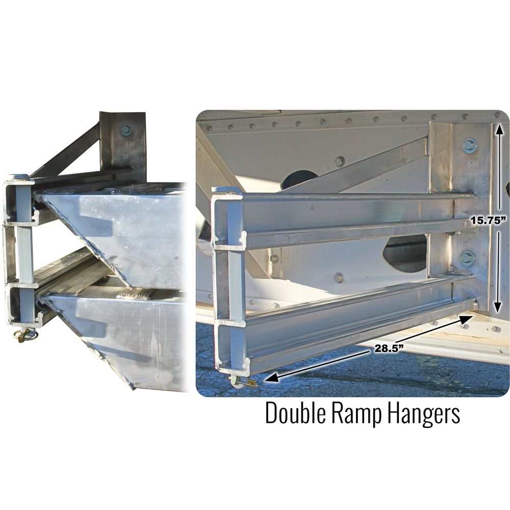 Bolt-On Semi-Trailer Loading Ramp Storage Brackets