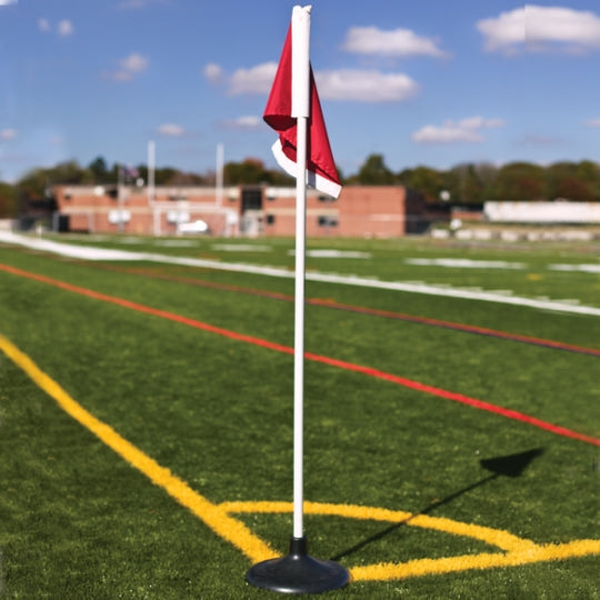 Corner Flags with Rubber Base - Set of 4