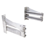 Loading Ramp Storage Brackets for Step Deck Trailers without Knee Braces