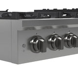 FORNO Spezia 36" Gas Rangetop with 6 Sealed Burners in Stainless Steel, FCTGS5751-36