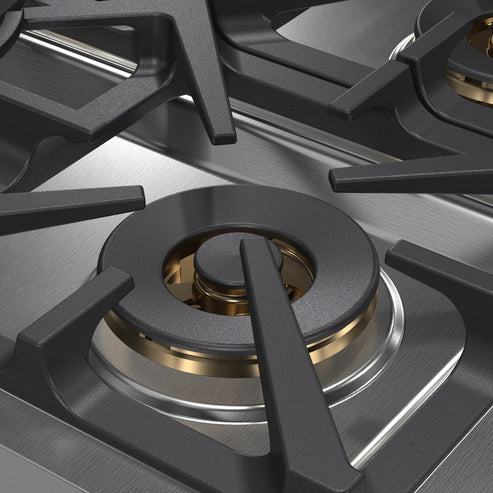 FORNO Spezia 36" Gas Rangetop with 6 Sealed Burners in Stainless Steel, FCTGS5751-36