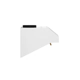 FORNO Espresso Bari 30" 400 CFM Under Cabinet Range Hood in White with Silver Handles, FRHUC5255-30WHT