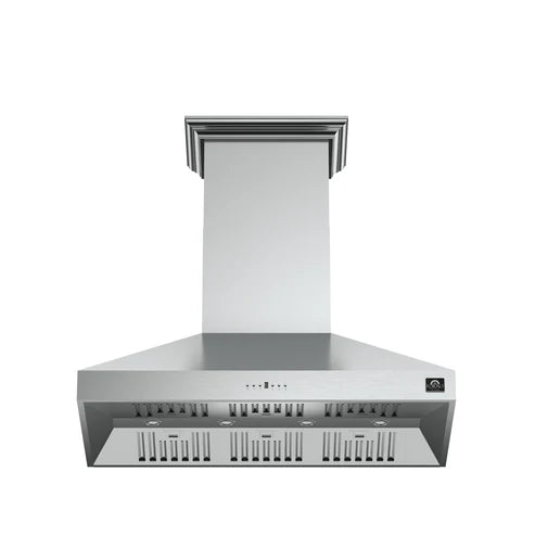 FORNO Orvieto 48" 1,200 CFM Wall Mount Range Hood in Stainless Steel, FRHWM5094-48