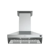 FORNO Orvieto 48" 1,200 CFM Wall Mount Range Hood in Stainless Steel, FRHWM5094-48