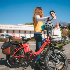 Rattan LF-750 Pro Step-Thru Fat Tire, 750W 48V, Folding Electric Bike