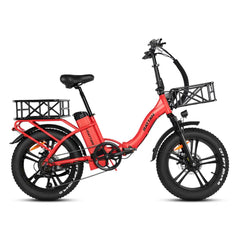 Rattan LF-750 Pro Step-Thru Fat Tire, 750W 48V, Folding Electric Bike