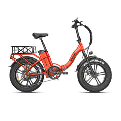 Rattan LF-750 Pro Step-Thru Fat Tire, 750W 48V, Folding Electric Bike