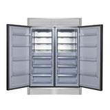 FORNO Maderno 60" 27.2 cu.ft. Convertible Refrigerator and Freezer with Grill Trim Kit, FFFFD1722-60SG