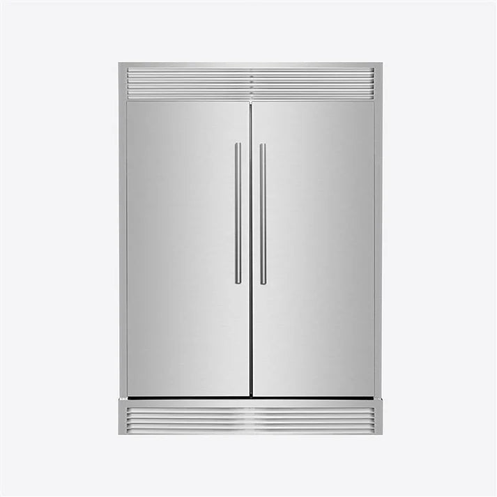 FORNO Maderno 60" 27.2 cu.ft. Convertible Refrigerator and Freezer with Grill Trim Kit, FFFFD1722-60SG