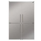 Forno Custodia 48" Bottom Freezer combo, 20.6 cf., Ice Maker, Total No frost, Stainless Steel handles