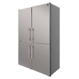 Forno Custodia 48" Bottom Freezer combo, 20.6 cf., Ice Maker, Total No frost, Stainless Steel handles