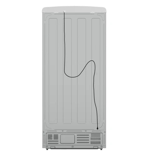 FORNO Espresso Luigi 33" 18 cu. ft. French Door Refrigerator in White with Antique Brass Handles, FFFFD1791-33WHT