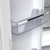FORNO Espresso Luigi 33" 18 cu. ft. French Door Refrigerator in White with Antique Brass Handles, FFFFD1791-33WHT