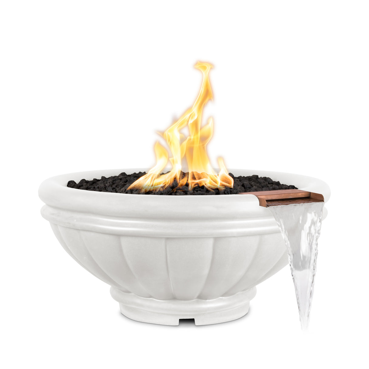 The Outdoor Plus Roma Concrete Fire & Water Bowl plus Free Cover