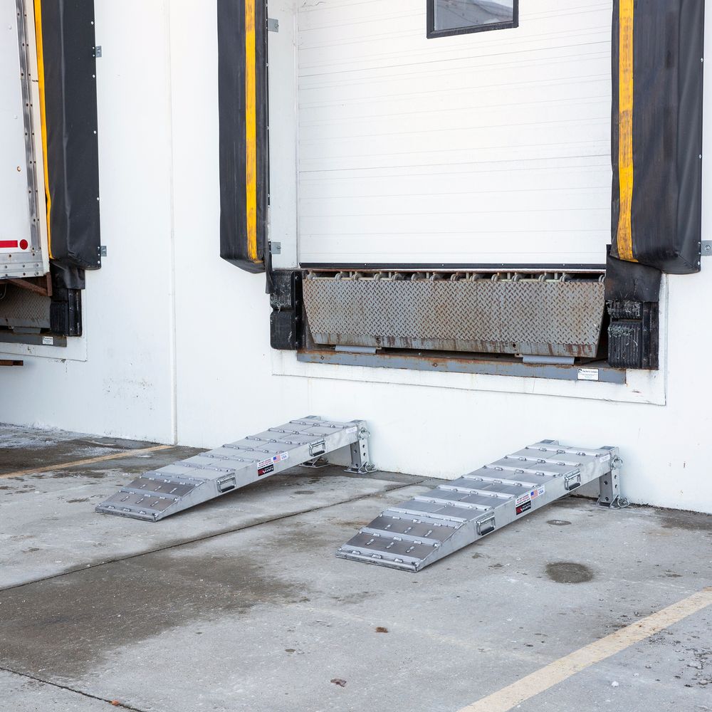 Adjustable Trailer Wheel Risers for Loading Docks
