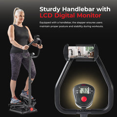 Sunny Health & Fitness Smart Twist Stepper with Handlebar