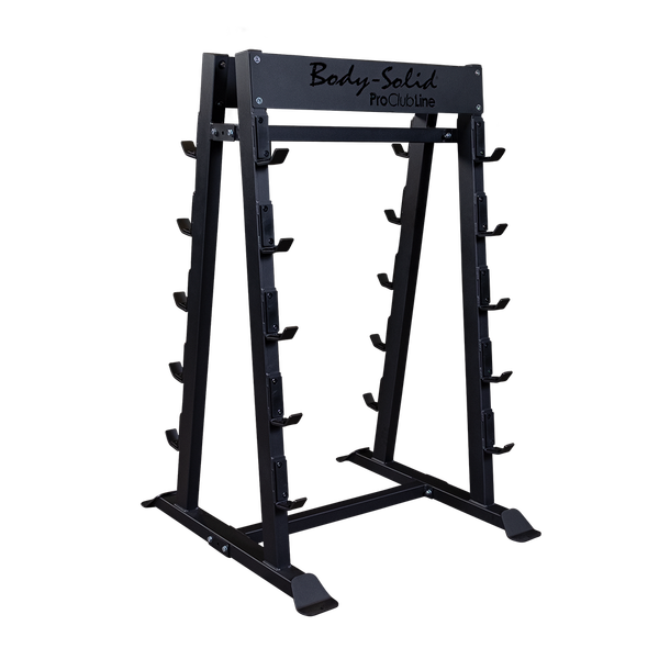 Body Solid Fixed Barbell, Fixed Curl Bar Rack