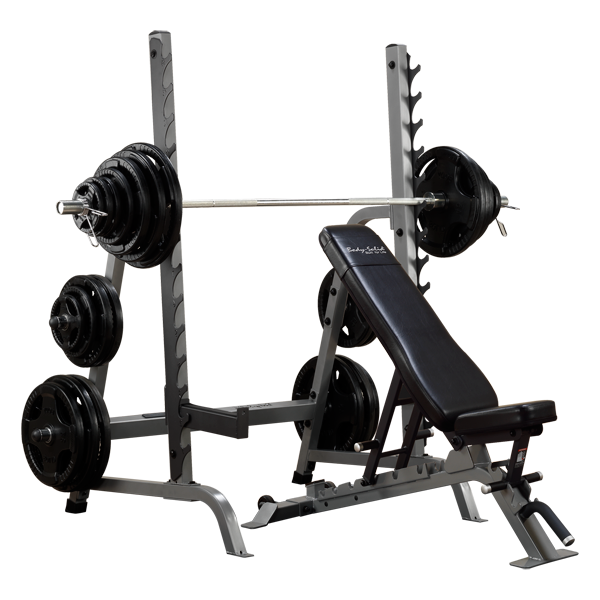 Body Solid ProClub Full Commercial Adjustable Bench Rack Combo SDIB370