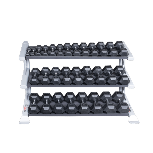 Body Solid Pro Clubline 3 Tier Dumbbell Rack SDKR1000DB