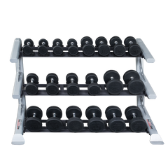 Body Solid Pro Clubline 3 Tier Saddle Dumbell Rack SDKR1000SD