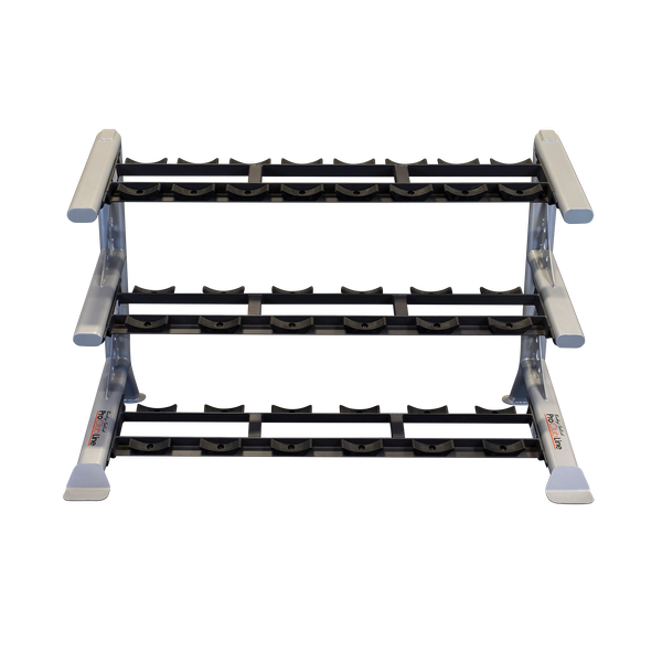 Body Solid Pro Clubline 3 Tier Saddle Dumbell Rack SDKR1000SD