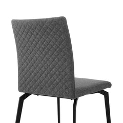 Andes/Lyon 5-Piece Dining Set – Modern MDF & Ceramic Table with Stylish Geometric Chairs for Comfort
