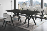 Cortina Mid-Century 5-Piece Dining Set with Stylish Gray Upholstery for Comfortable Family Gatherings