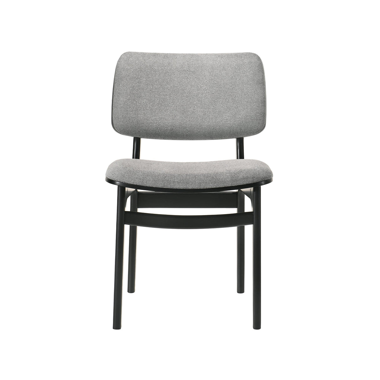 Cortina Mid-Century 5-Piece Dining Set with Stylish Gray Upholstery for Comfortable Family Gatherings