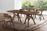 Cortina Mid-Century 5-Piece Dining Set with Stylish Gray Upholstery for Comfortable Family Gatherings