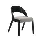 Cirque Mid-Century Dining Set - 5-Piece Comfort & Style with Round Table and Plush Chairs Included