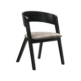 Cirque Mid-Century Dining Set - 5-Piece Comfort & Style with Round Table and Plush Chairs Included