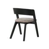 Cirque Mid-Century Dining Set - 5-Piece Comfort & Style with Round Table and Plush Chairs Included