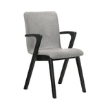 Cirque Mid-Century Dining Set - 5-Piece Comfort & Style with Round Table and Plush Chairs Included