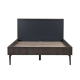 Cross 3-Piece Bedroom Set with Modern Rustic Style, Solid Oak Frame, and Spacious Nightstands