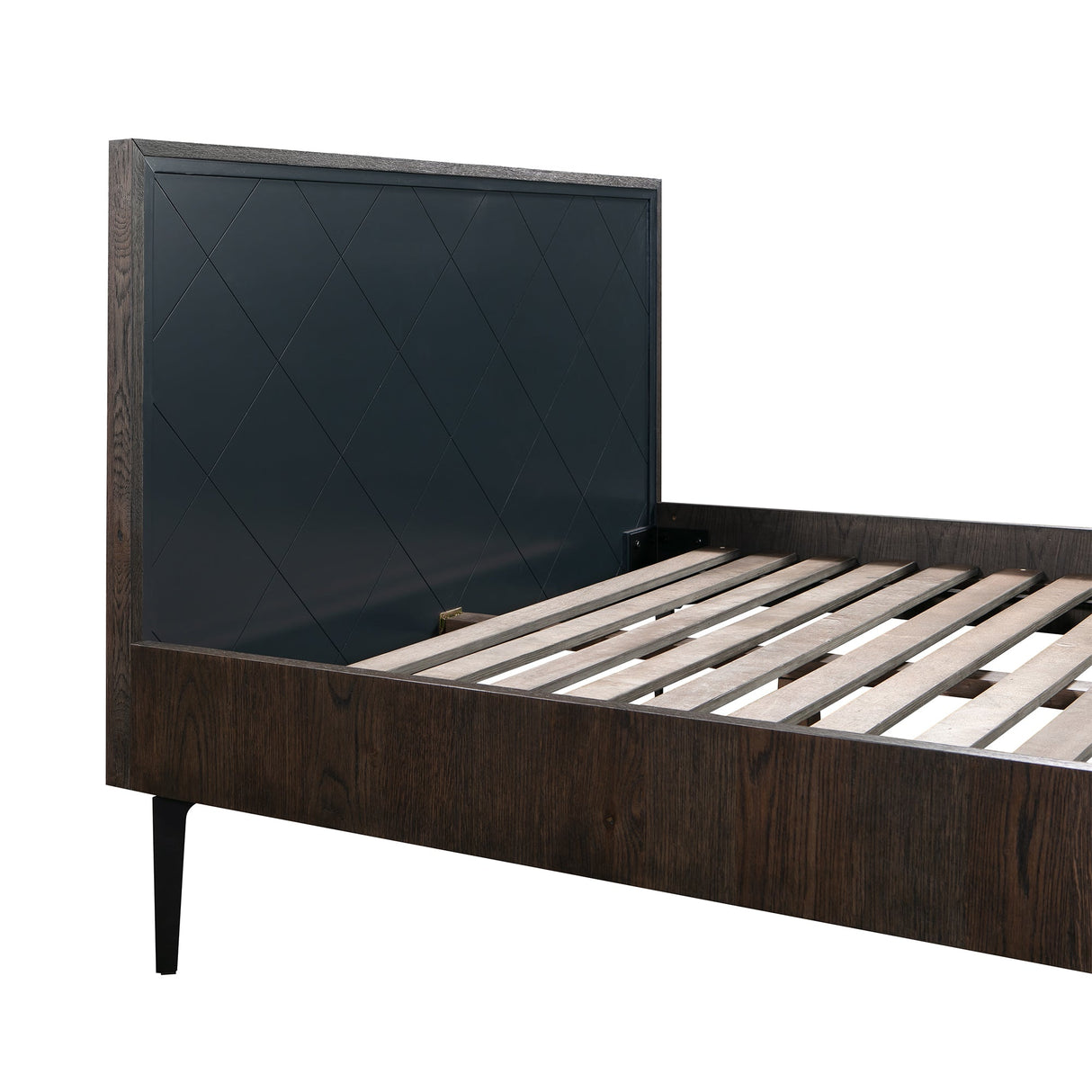 Cross 3-Piece Bedroom Set with Modern Rustic Style, Solid Oak Frame, and Spacious Nightstands