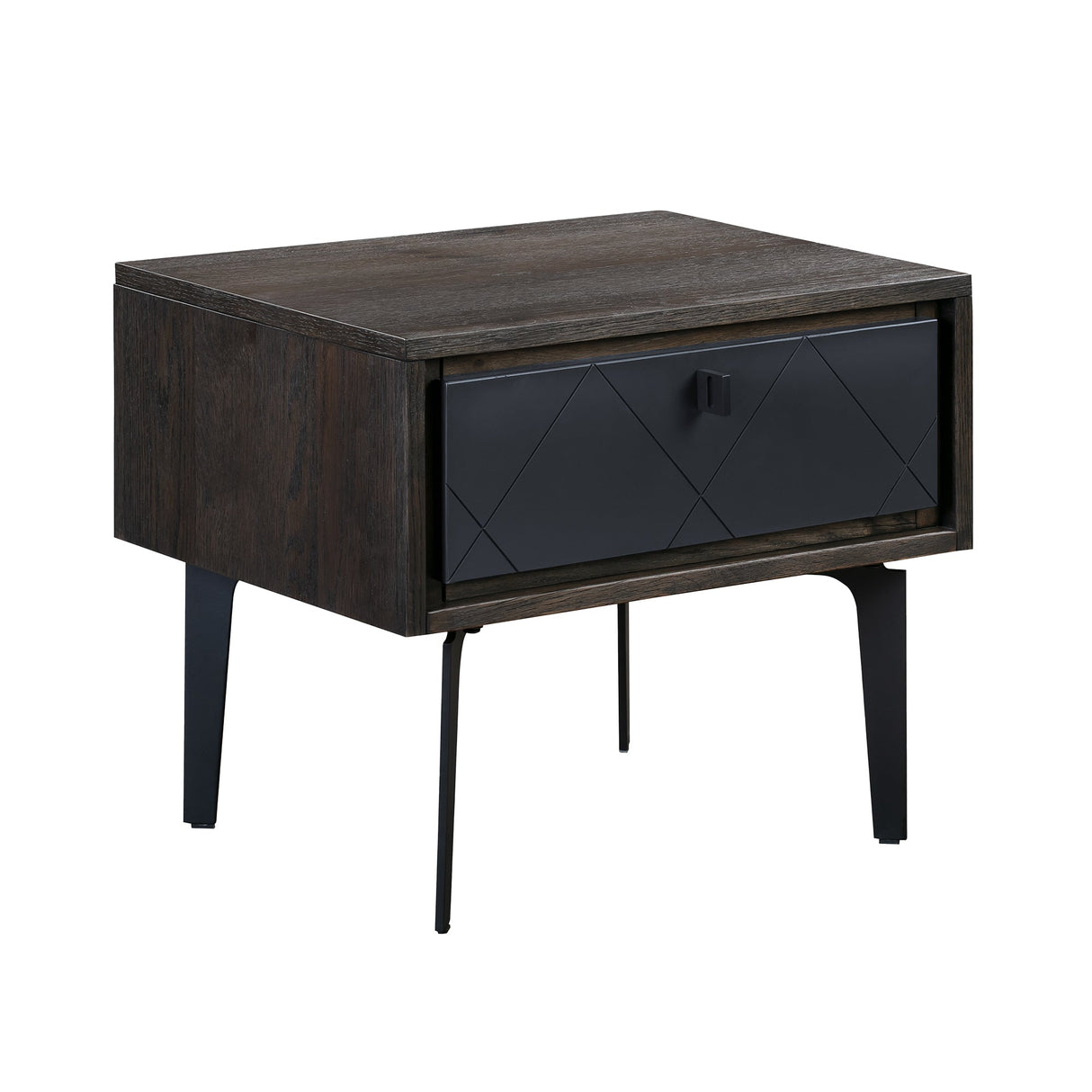 Cross 3-Piece Bedroom Set with Modern Rustic Style, Solid Oak Frame, and Spacious Nightstands