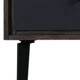 Cross 3-Piece Bedroom Set with Modern Rustic Style, Solid Oak Frame, and Spacious Nightstands