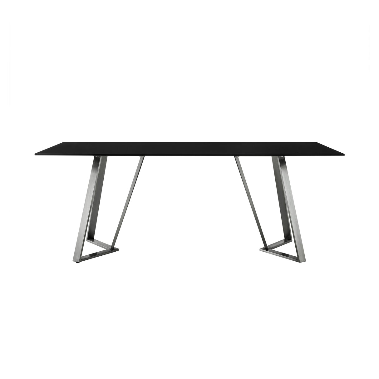 Cressida/Portia Stunning 5-Piece Dining Set with Glass Top & Stainless Steel Frame for Modern Homes