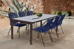 Fineline/Clip Eucalyptus Super Stone 7-Piece Outdoor Dining Set for Stylish and Durable Gatherings