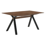 Laredo Mid-Century Modern Dining Set - 5-Piece with Stylish Walnut Top and Comfortable Chairs
