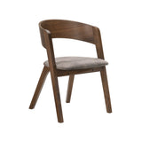 Laredo Mid-Century Modern Dining Set - 5-Piece with Stylish Walnut Top and Comfortable Chairs