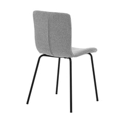 Messina/Gillian 5-Piece Dining Set - Modern Walnut Table with Stylish Ergonomic Chairs for Comfort