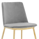 Messina/Messina Messina 5-Piece Velvet and Walnut Dining Set - Elegant Modern Design with Comfort and Durability