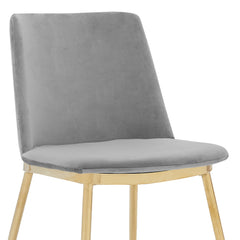 Messina/Messina Messina 5-Piece Velvet and Walnut Dining Set - Elegant Comfort, Modern Design for Your Home