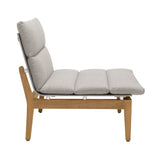Arno 5-Piece Outdoor Teak Wood Lounge Set with Charcoal Olefin Cushions - Durable & Stylish Comfort