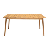 Nassau 5-Piece Outdoor Dining Set - Elegant Eucalyptus Table & Stylish Honey Finish Chairs, Durable!